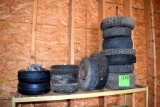 Set Of New Front Tires For Zero Turn Mower, Assortment Of Smaller Tires Some with Rim