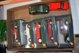 Superior 1957 Corvette With Box, 1955 Chevy 3100 Stepside with Box, 1955 Ford Thunderbird With Box,