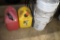 (2) Gas Cans And 5 Gallon Pales