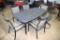 7 Piece Patio Furniture Set, Table And 6 Chairs