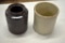 Brown Red Wing Stoneware Wax Sealer Bottom Marked, 1 Gallon Zinc Crock
