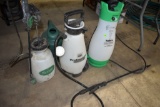 (3) Hand Sprayers And A Watering Can