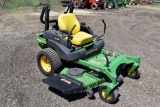 John Deere 737 Zero Turn Z Track Mower, 60'' Deck, Kawasaki 23HP Motor, ROPS, Gas, 1380 Hours, SN:D0