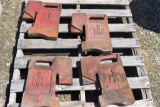 (4) IH Stamped Suitcase Weights, 75LBs, 4X$