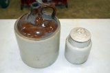 Brown Top Jug, Preserve Jar With Damage
