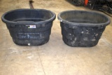 (2) 75 Gallon Water Tanks, One Has Crack Half Way Up