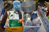 (2) Boxes Of Weed Killer, Driveway Cleaner, Dish Washing Liquid