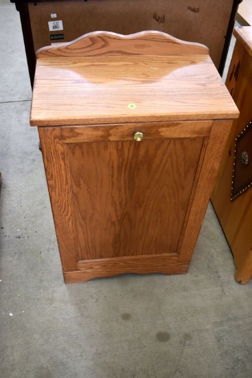 Oak Flip Down Door Cabinet