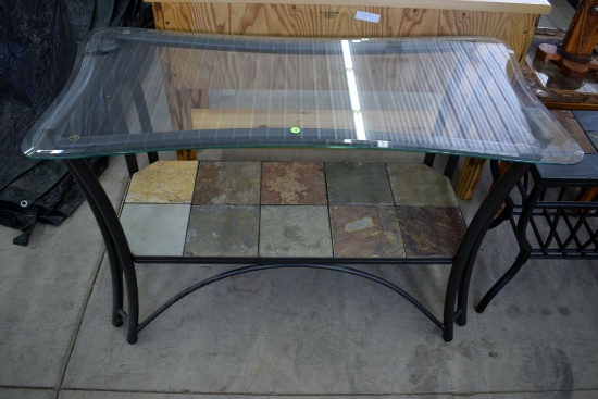 Glass Top Patio Table