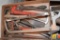 Pipe Wrench, saw, Assortment Of Tools