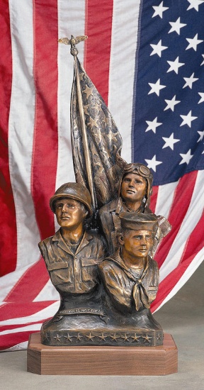 "Freedom isn't Free" Bronze Statue It stands 24 inches and weighs approx. 28 lbs.