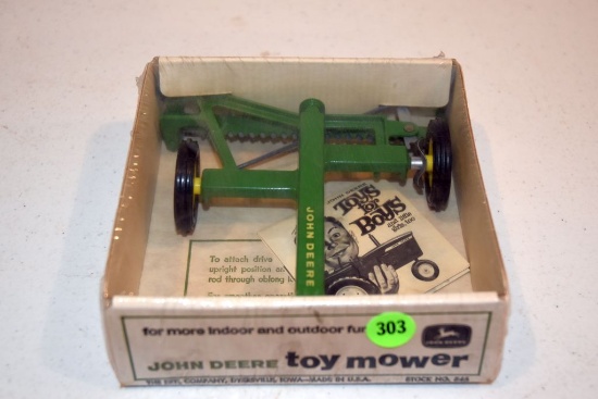 Original John Deere Toy Mower In Bubble Box, Like New