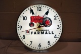 IH Farmall Lighted Clock, Does Work, New