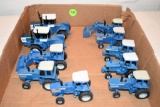 (10) Ford 1/64th Scale Tractors