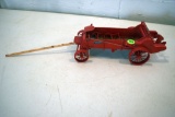 McCormick Deering Horse Drawn Manure Spreader, Highly Detailed, May Be Missing Some Parts, Paint Los