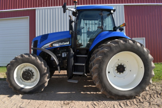2006 New Holland TG245 MFWD Tractor, 1570 Actual Hours, Super Steer, 3 PTO Set, IntelliView II Monit