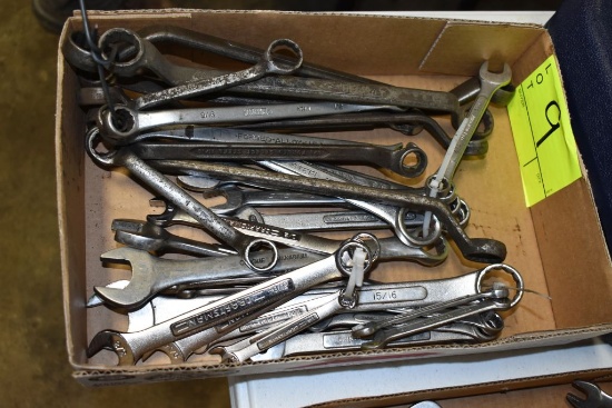 Open Box End Standard Wrenches And A Set Of Offset Wrenches