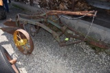 John Deere 2 Bottom Plow On Steel, Coulters, Manual Lift