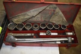3/4'' Drive Socket Set With Ratchet, Breaker Bar And Extension