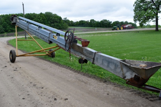 Hutchinson Model 50, 40’ Conveyor Mass-Ter Mover, PTO and Motor Drive, No Motor, Needs to be reassem