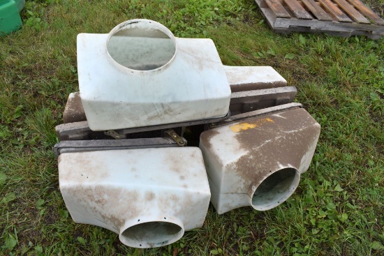 (5) White Planter Seed Boxes, Used