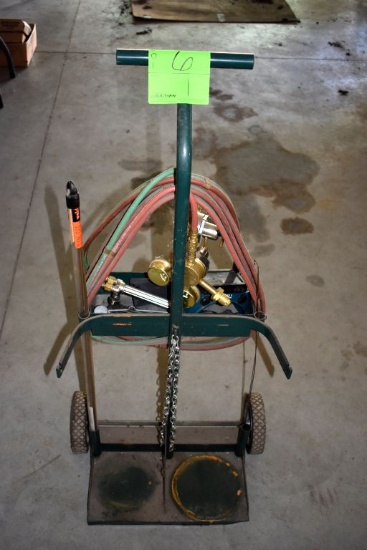 Harper Torch Cart With Hoses and Torch Head