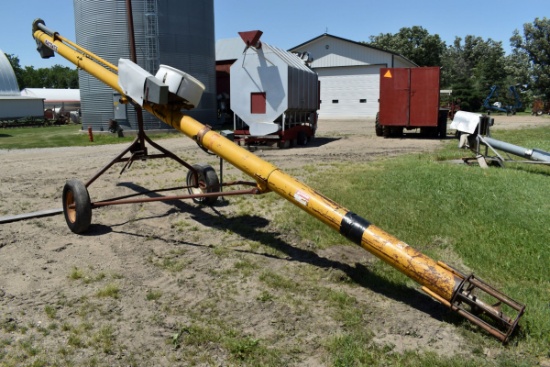 Mayrath 8"x26' Grain Auger, Electric Motor Drive