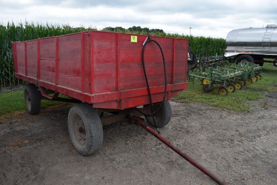 6'x12' Barge Box With Hoist On Running Gear