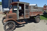1921 Ford Model T Truck, Wood Spoke Wheels, Wooden Cab & Box, Stored Inside, 4 Cylinder Ford Engine
