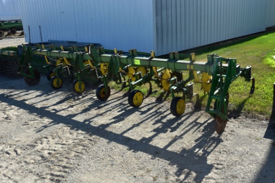 John Deere RM 6 Row 30" Row Crop Cultivator, 3pt. Rolling Sheilds, Fixed Frame, Stabilizer Disc