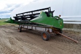 John Deere 920 Bean Head 20’, 3” Cut, Dual PTO, Stone Guard, Poly Skids, SN: F637667, Sells With Sho