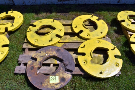 (4) John Deere Wheel Weights, Selling 4 X $