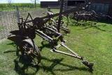 2 Bottom Plow On Steel Wheels, Coulters, Manual Lift