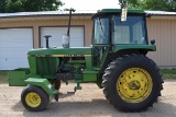 John Deere 4040 2WD, Factory Cab, 8074 Actual Hours, 18.4x34 Tires At 75% With Band Duals, 3 Hydraul