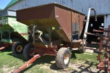 Dakon 200 Gravity Flow Wagon With Hyd. Drive Fertilizer Auger On Electric 12 Ton Running Gear, 12.5x