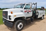 1996 GMC Topkick Low Pro Service Truck, 3116 Cat Diesel, Auto, Dually, 22.5/70R19.5 With Stahl 11’ S