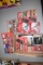 Assortment Of Coca Cola Cars, Semis, Figurines On Card