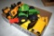 Assortment Of Plastic Tractors and Construction Toy