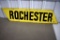 Tin Double Sided Rochester Sign, Some Paint Loss And Scratches, 48'' Long, 11'' Tall