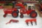 International 756 Tractor No Box, International 1586 Tractor With Loader No Box, 2 Plows No Boxes