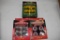 John Deere 6 Piece Ornament, 2 Case Ih 6 Piece Ornament Sets, All In Boxes