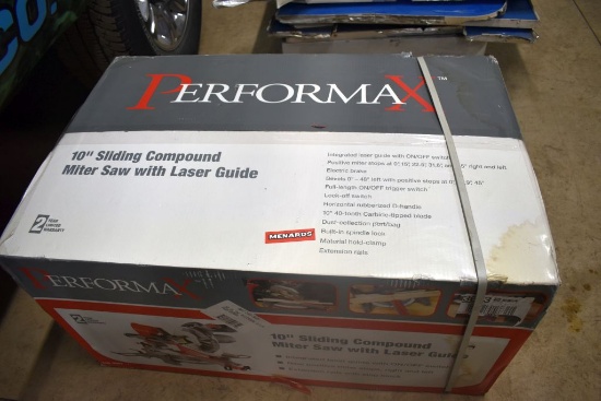 Brand New Performax 10'' Sliding Compound Miter Saw With Laser Guide