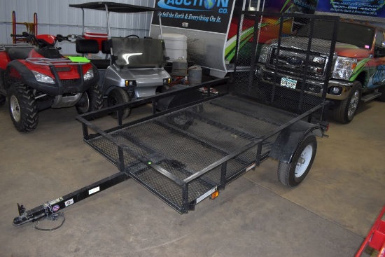 Carry On Trailer Corporation, 5'x8' Single Axle Utility Trailer, Rear Ramp, Lights, Fenders