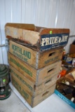 (4) Wooden Northland Beverage Boxes, 1 Pride And Joy Wooden Box