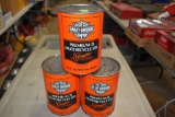 (4) Harley Davidson Premium II Motorcycle Oil Cans, 1 Quart, 3 Are Full