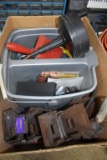 Mop Bucket, Saw Horse Parts, Drain Snake, Assortment Of Hardware
