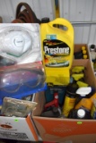 Safety Goggles New, 1 New Respirator Mask, John Deere Shop Towels, Prestone Antifreeze, De Icer, Ass