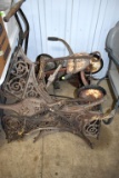 Cast Iron Legs For Sewing Machines, Parts To Wagons And Childrens Tricycles