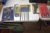 New 5 Piece File Set, 3 Piece Brush Set, Whole Saw, Kobalt Wrenches, Chisel Set, All New