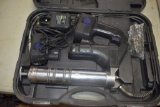 Hoyoa Electric Grease Gun, Works, 2 Batteries, 1 Charger, Hard Case